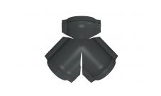 Тройник Y малого конька полукруглого Satin с пленкой RAL 7004 сигнальный серый изображение, анонсные картинки товара