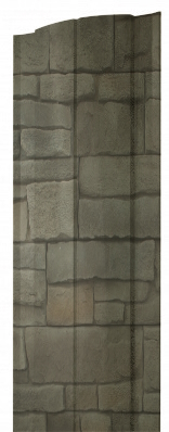 Штакетник Круглый с прямым резом 0,45 Print Elite Fine Stone TwinColor изображение, анонсные картинки товара