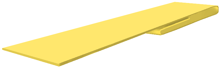 Планка финишная 46х25 0,45 PE с пленкой RAL 1018 цинково-желтый (2м) изображение, анонсные картинки товара