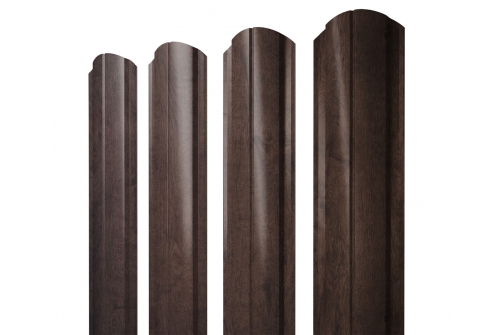 Штакетник Полукруглый Slim фигурный 0,45 Print Premium Antique Wood изображение, анонсные картинки товара