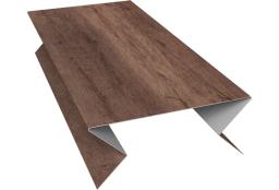 Планка угла внешнего составная нижняя 0,45 Print Premium Almond Wood Fresh (3м) изображение, анонсные картинки товара