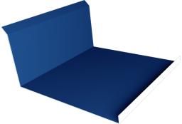 Планка примыкания нижняя 20х122х260х15 0,4 PE с пленкой RAL 5005 сигнальный синий (3м) изображение, анонсные картинки товара