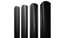 Штакетник Полукруглый Slim фигурный 0,45 Drap ST RAL 9005 черный изображение, анонсные картинки товара