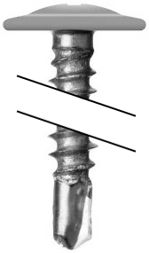 Саморез ПШС 4,2х16 RAL 9006 (1000) изображение, анонсные картинки товара