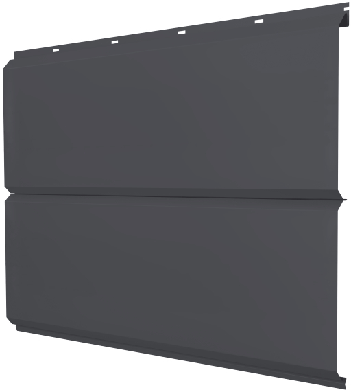 Софит металлический без перфорации 0,5 PurPro с пленкой RAL 7024 мокрый асфальт изображение, анонсные картинки товара