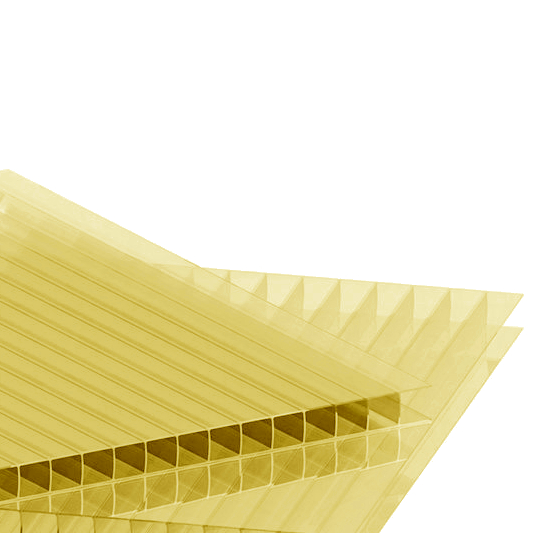 Поликарбонат КАРБОГЛАСС Кристалл 8 мм 2100*12000мм сотовый (желтый) изображение, анонсные картинки товара