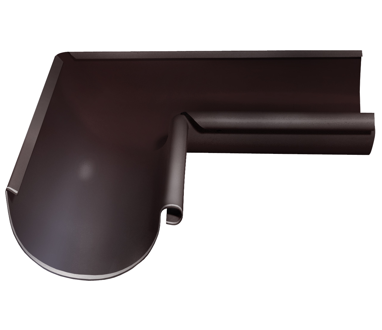 Угол желоба внутренний Optima 90 гр 150мм RAL 8017 изображение, анонсные картинки товара