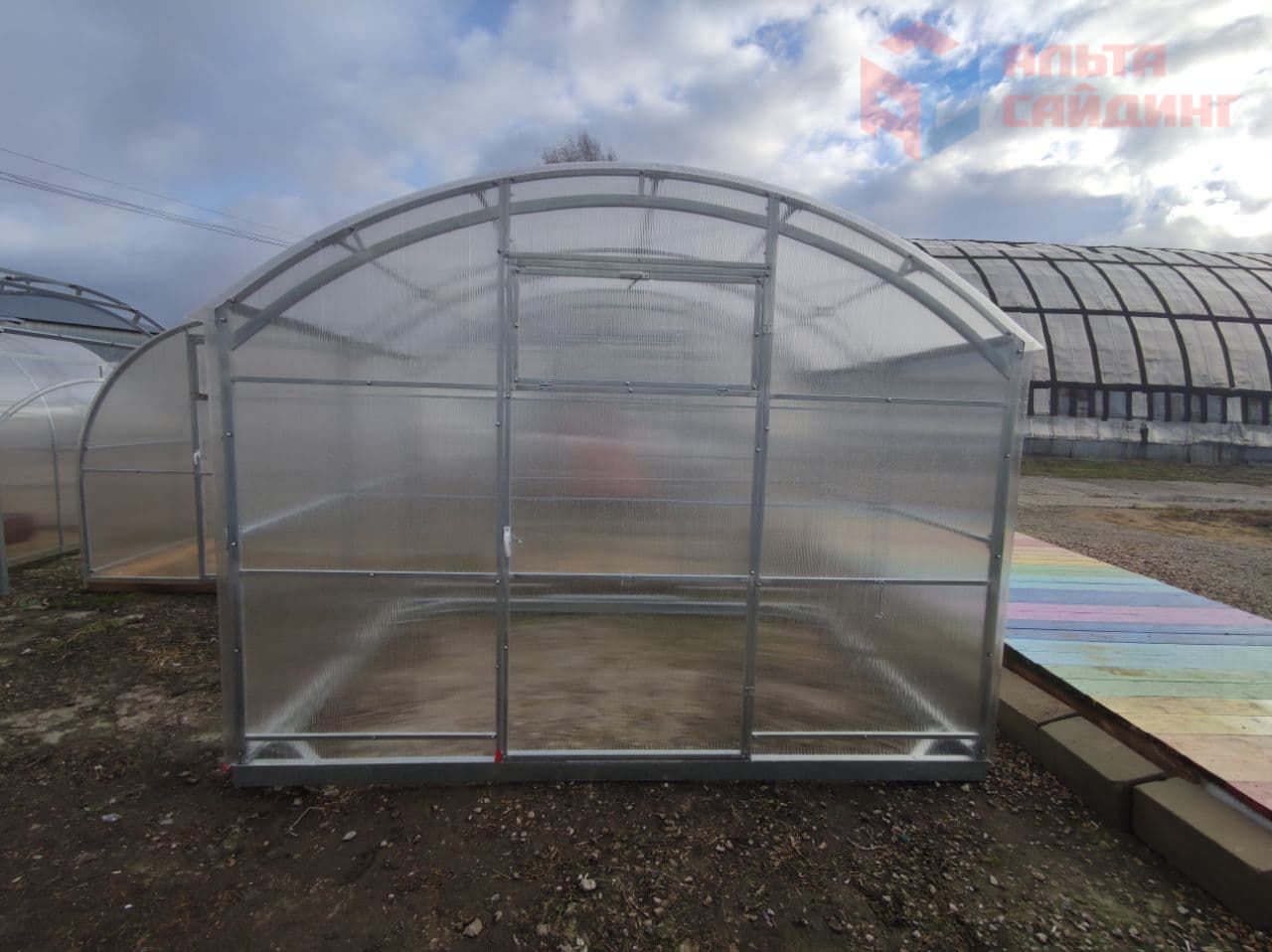 Работа монтаж теплицы на брус 6м "Агросфера-Прямостенная" изображение, анонсные картинки товара