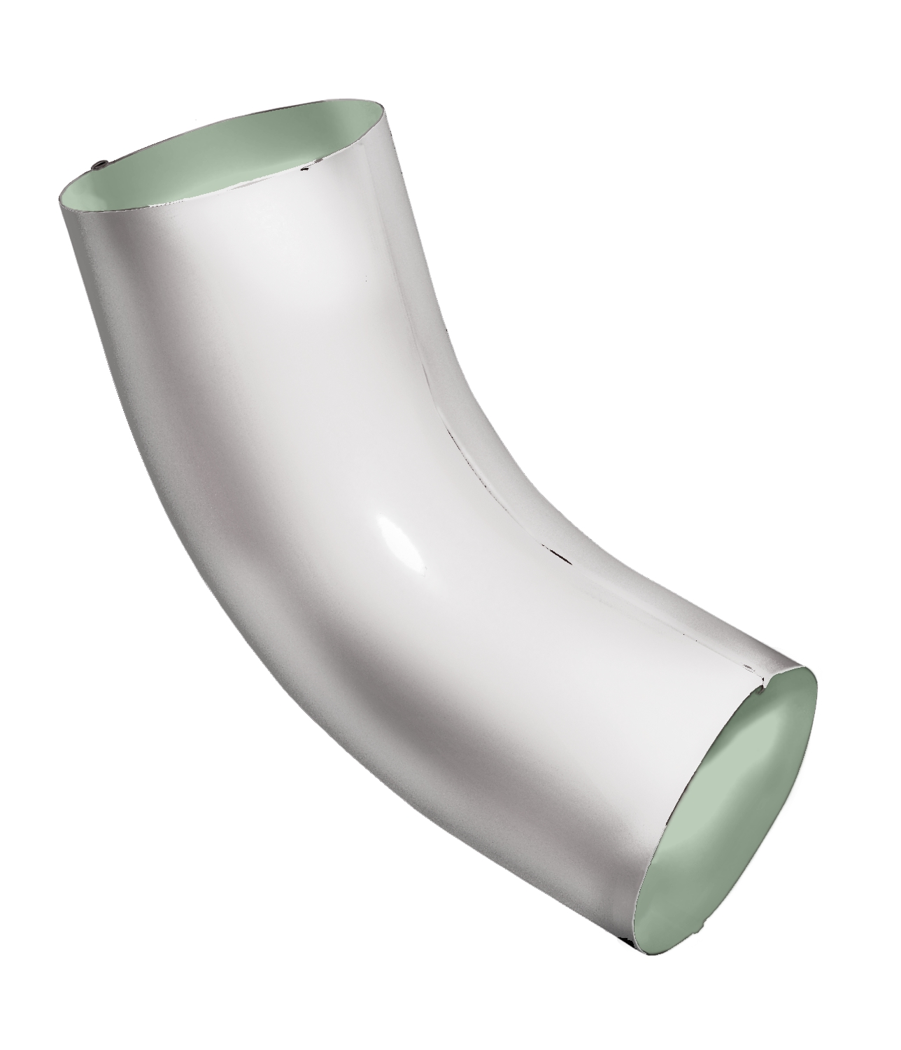 Колено 60 град Optima 100мм RAL 9003 изображение, анонсные картинки товара