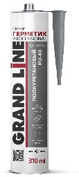 Герметик Grand Line Professional полиуретановый PU-40 серый 310мл изображение, анонсные картинки товара