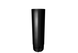 Труба круглая Optima 90мм 3м RAL 9005 изображение, анонсные картинки товара