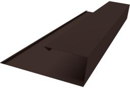 Планка торцевая страховочная Grand Line 0,5 Velur X RAL 8017 шоколад (2м) изображение, анонсные картинки товара