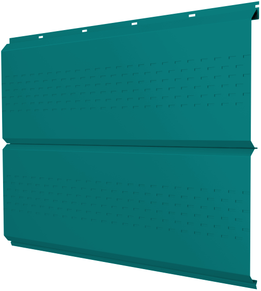 Софит металлический полная перфорация 0,45 PE с пленкой RAL 5021 водная синь изображение, анонсные картинки товара