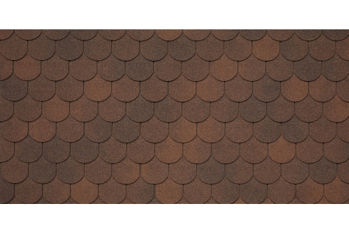 Битумная черепица TEGOLA ASSISI marrone 434 (коричневый) изображение, анонсные картинки товара