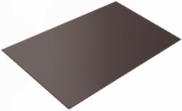 Плоский лист 0,45 PE-Double с пленкой RAL 8017 шоколад изображение, анонсные картинки товара