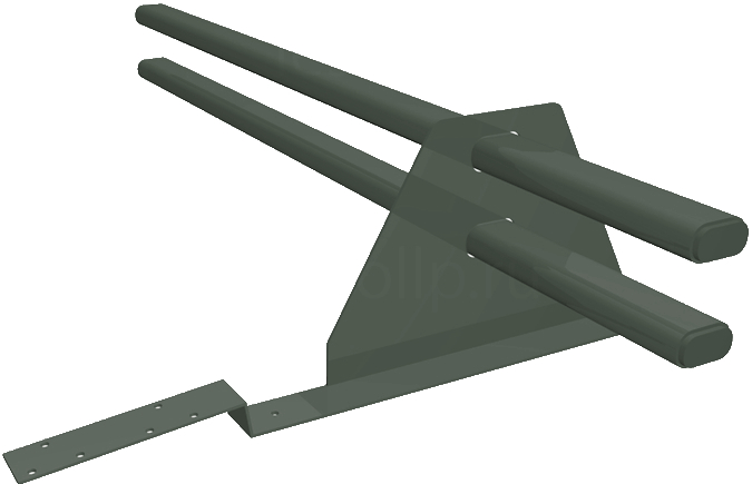 Снегозадержатель трубчатый для композитной черепицы RAL 6020 (3м) изображение, анонсные картинки товара