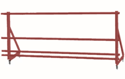 Ограждение кровельное со снегозадержателем на фальц Optima 0,65х2м RAL 3011 изображение, анонсные картинки товара