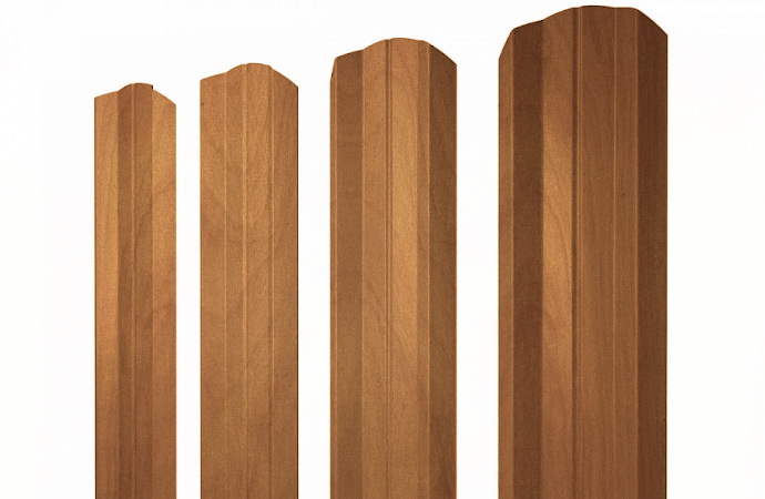 Штакетник М-образный А фигурный 0,45 Print-Double Premium Golden Wood Fresh изображение, анонсные картинки товара