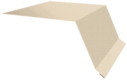 Планка капельник 100х55 0,5 Satin с пленкой RAL 1015 светлая слоновая кость (2м) изображение, анонсные картинки товара