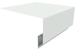 Планка околооконная сложная 250х75х18 (j-фаска) 0,4 PE с пленкой RAL 9003 сигнальный белый (2м) изображение, анонсные картинки товара