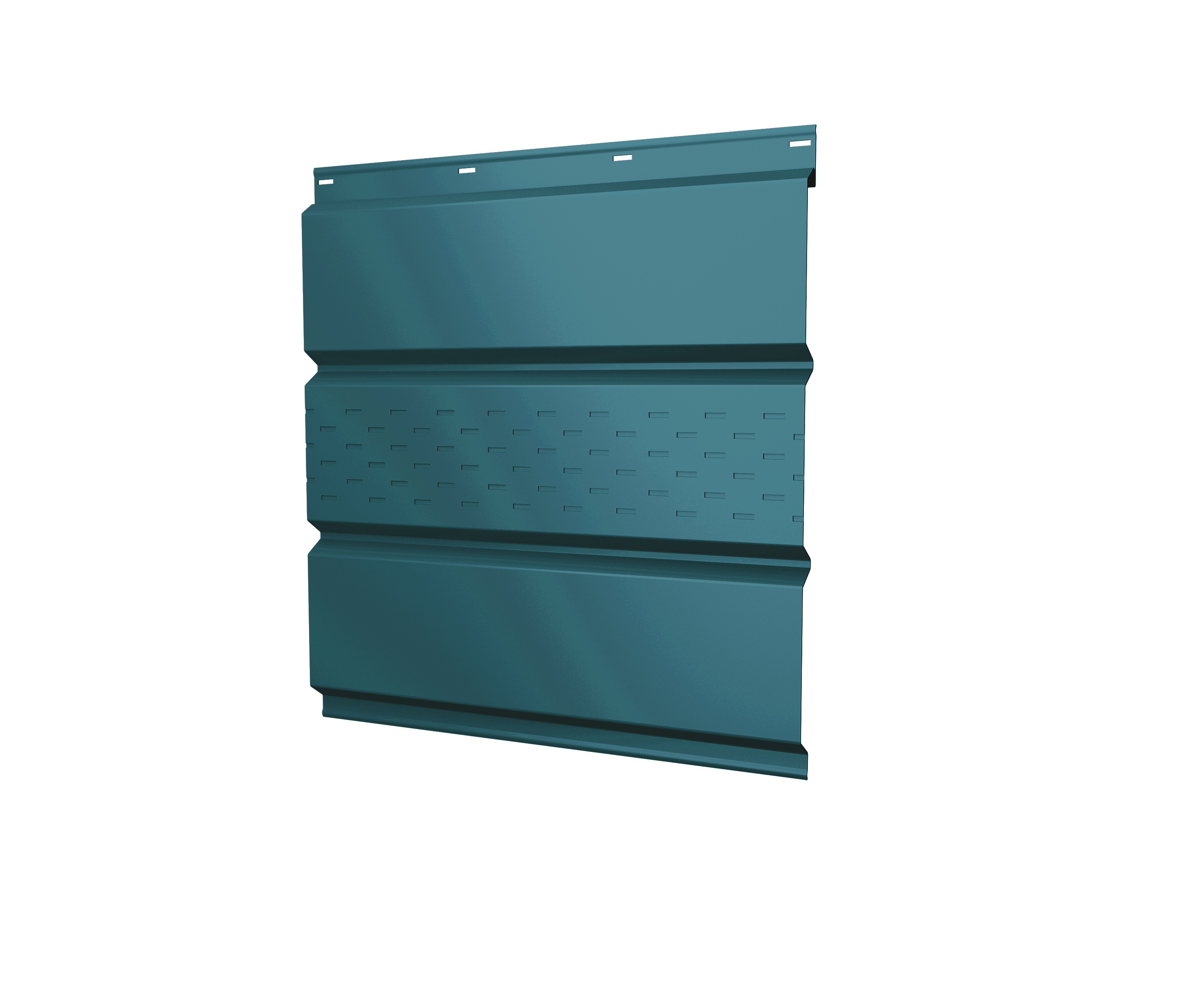 Софит металлический центральная перфорация 0,45 РЕ с пленкой RAL 5021 водная синь изображение, анонсные картинки товара