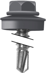 Саморез по металлу Daxmer 4,8х19 RAL 7024 (250) сверло №2 изображение, анонсные картинки товара