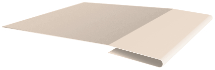 Планка начальная 0,5 Satin с пленкой RAL 1015 светлая слоновая кость изображение, анонсные картинки товара