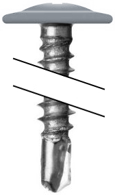 Саморез ПШС 4,2х25 RAL 7001 (500) изображение, анонсные картинки товара