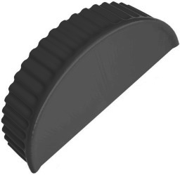 Заглушка торцевая универсальная 125 мм RAL 9005 черный изображение, анонсные картинки товара