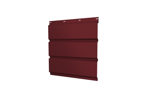 Софит металлический центральная перфорация 0,5 Satin Matt TX с пленкой RAL 3005 красное вино изображение, анонсные картинки товара