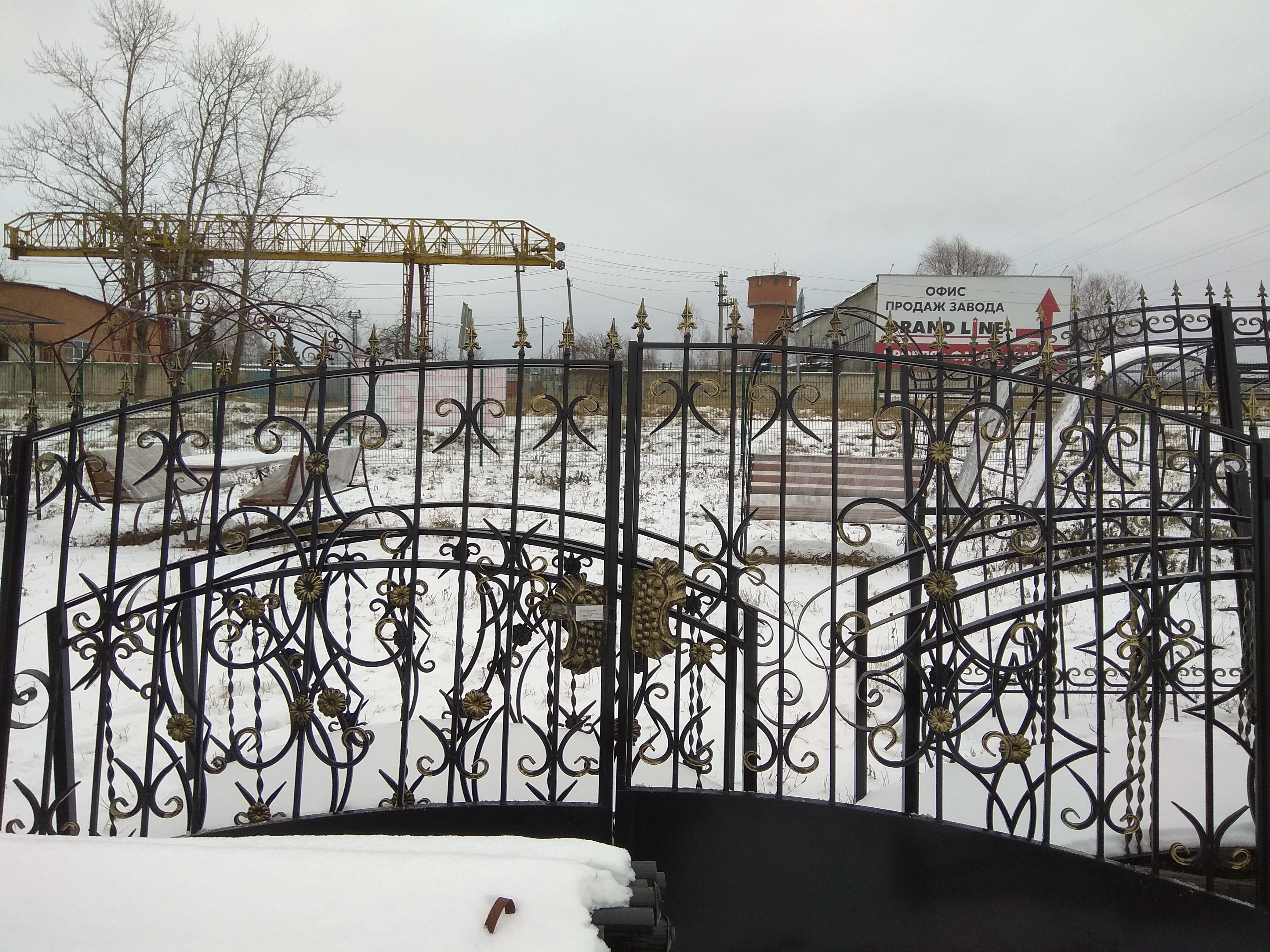 Ворота распашные №9П  3,5*1,9м "Шахризада" изображение, анонсные картинки товара