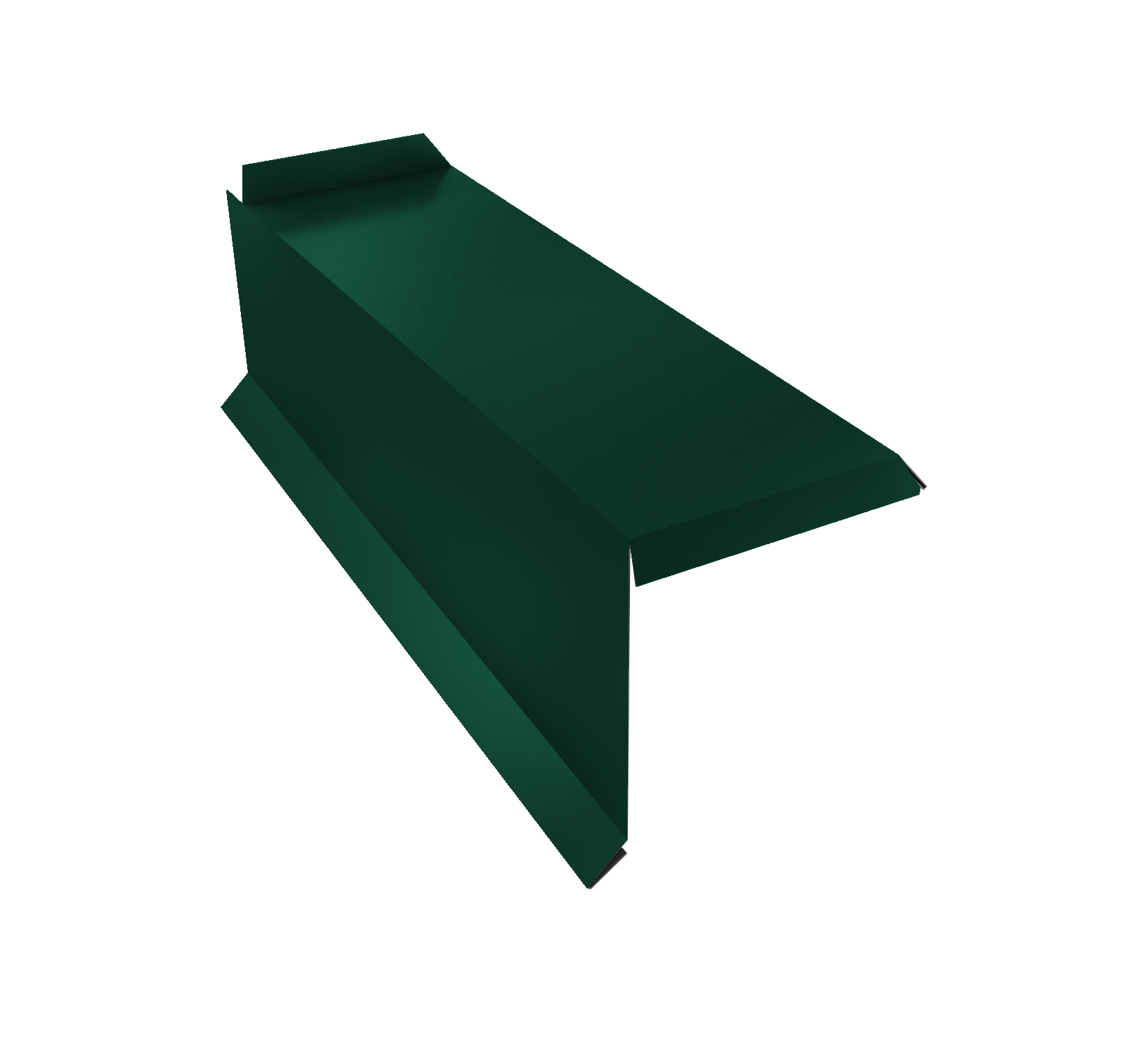 Планка торцевая сегментная 20мм Левая 0,5 Rooftop Matte RAL 8017 шоколад изображение, анонсные картинки товара