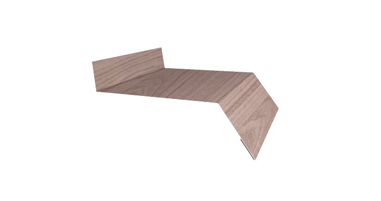 Отлив простой 50 0,45 Print Twincolor White Wood Eco изображение, анонсные картинки товара