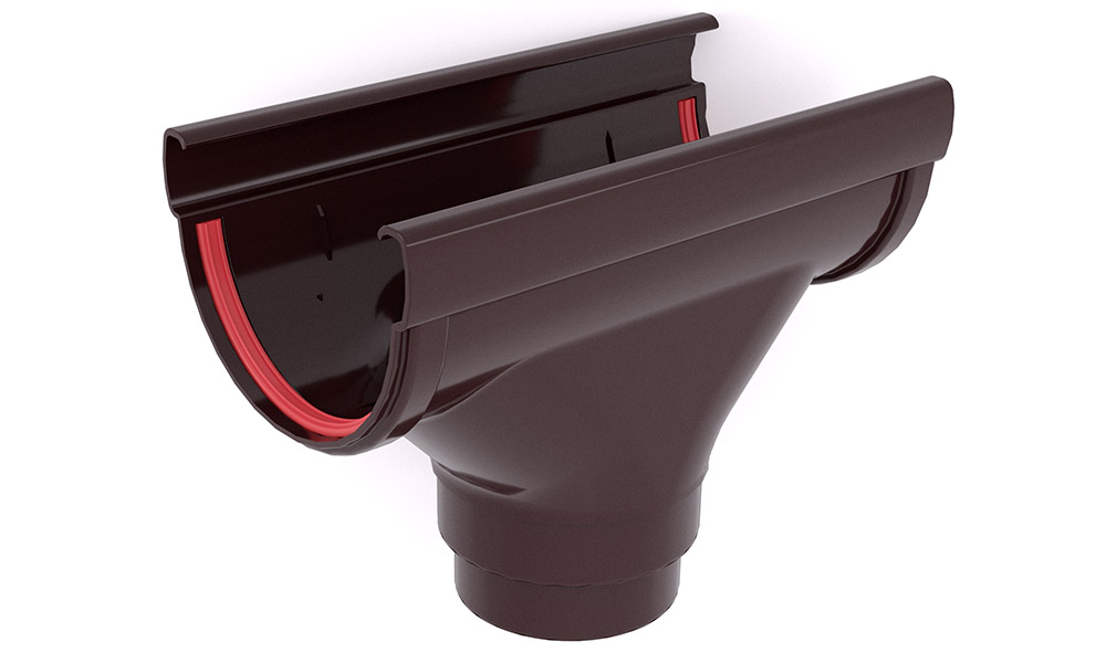 Воронка Дизайн 135 ПВХ Grand Line шоколадный (RAL 8017) изображение, анонсные картинки товара