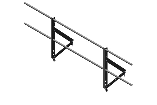 Ограждение кровельное Optima 0,65х2м RAL 7011 изображение, анонсные картинки товара