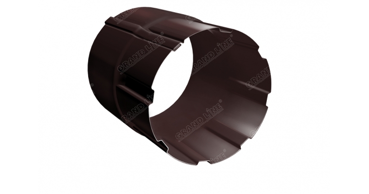 Соединитель трубы 90 мм RAL 8017 шоколад изображение, анонсные картинки товара