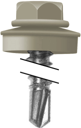 Саморез кровельный Daxmer 4,8х29 RAL 7034 (250) сверло №1 изображение, анонсные картинки товара