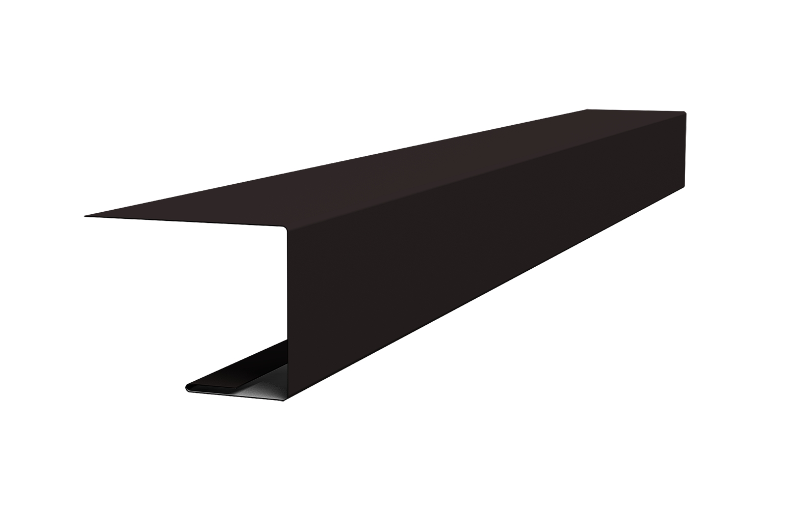 Планка завершающая для Кликфальц Pro 0,5 Satin Мatt RAL 9005 черный изображение, анонсные картинки товара