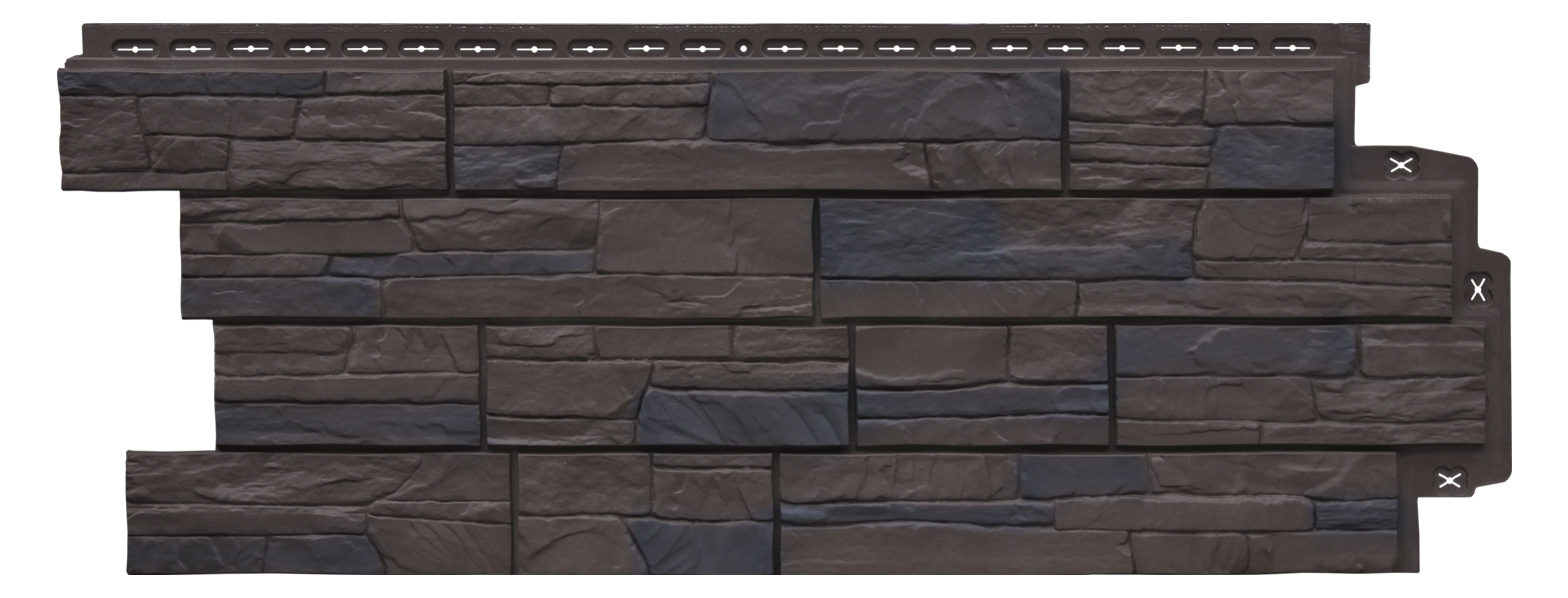 Фасадная панель Grand Line Сланец Design Plus орех изображение, анонсные картинки товара