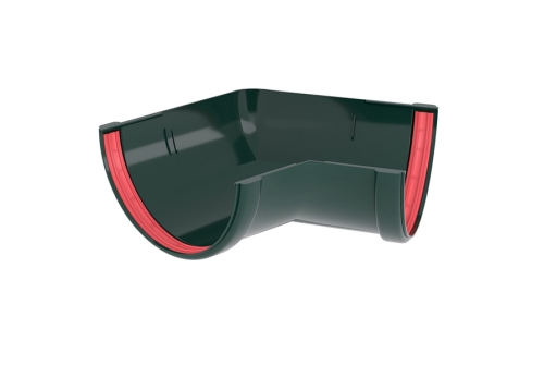 Угол желоба 135 град. универсальный ПВХ Grand Line зелёный (RAL 6005) изображение, анонсные картинки товара