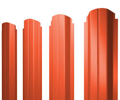 Штакетник П-образный А фигурный 0,45 PE RAL 2004 оранжевый изображение, анонсные картинки товара