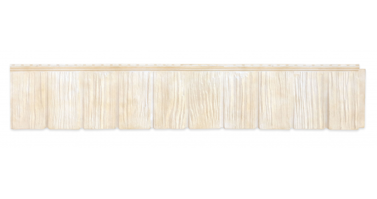 Панель фасадная Grand Line ''ЯФАСАД'' Сибирская дранка слоновая кость изображение, анонсные картинки товара