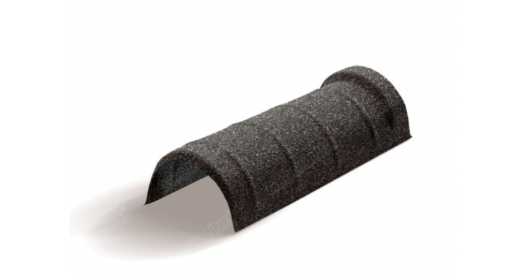 Конек полукруглый одинарный Mtile сланцевый изображение, анонсные картинки товара