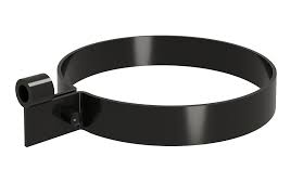 Хомут трубы метал. на дерево GL ПВХ черный (RAL 9005) изображение, анонсные картинки товара