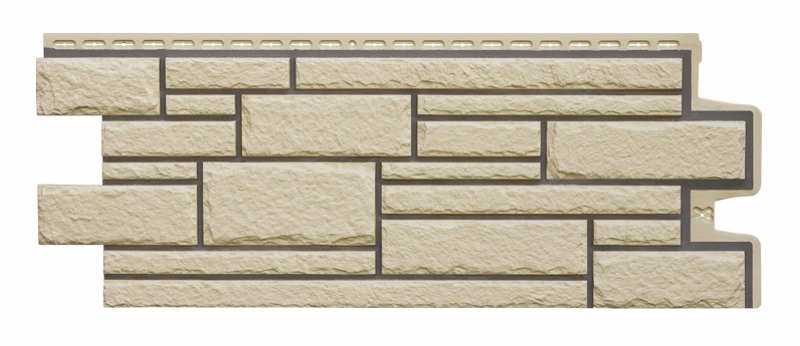 Фасадная панель Grand Line Камелот Design бежевый со швом RAL 7006 изображение, анонсные картинки товара