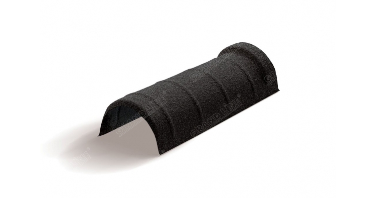 Конек полукруглый одинарный Mtile черный изображение, анонсные картинки товара