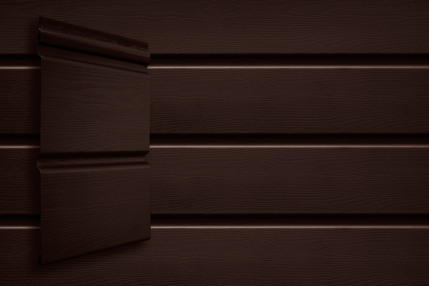 Сайдинг Double-брус Grand Line Acryl темный дуб (3,0м) изображение, анонсные картинки товара