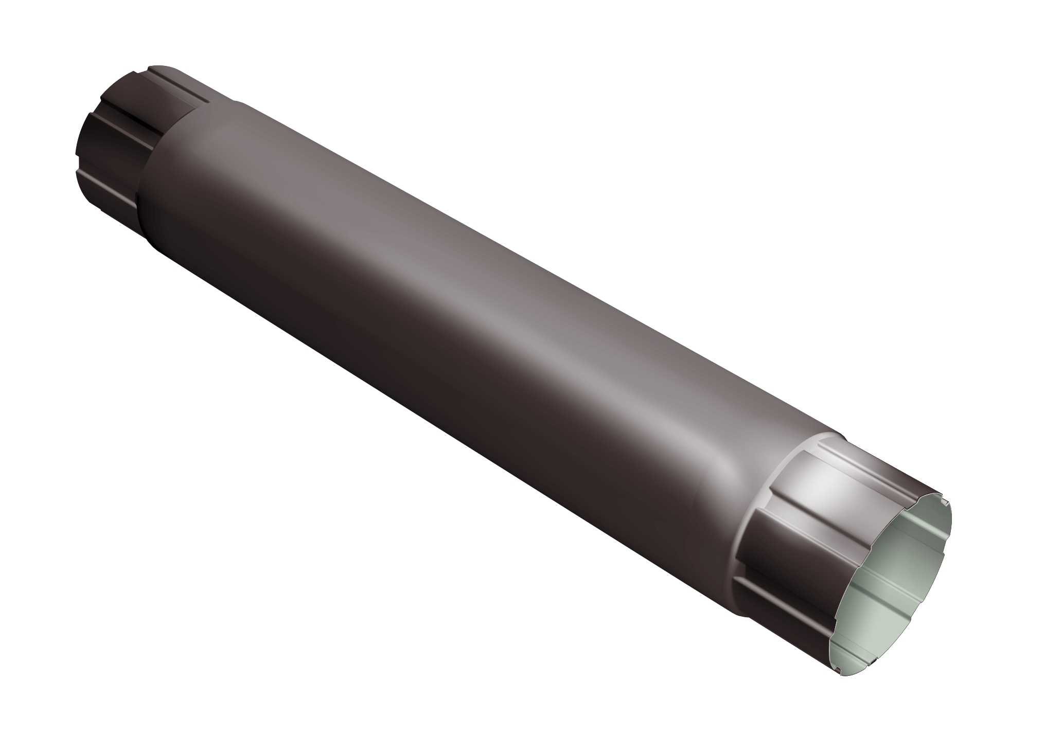 Труба круглая соединительная Optima 90мм 1м RR 32 темно-коричневый изображение, анонсные картинки товара