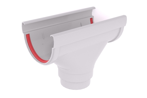 Воронка Дизайн 135 ПВХ Grand Line белый (RAL 9003) изображение, анонсные картинки товара