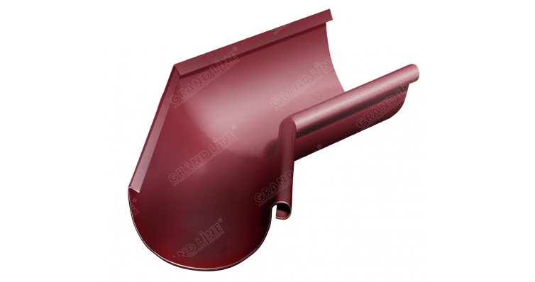 Угол желоба внутренний 135 гр 125 мм RAL 3005 красное вино изображение, анонсные картинки товара